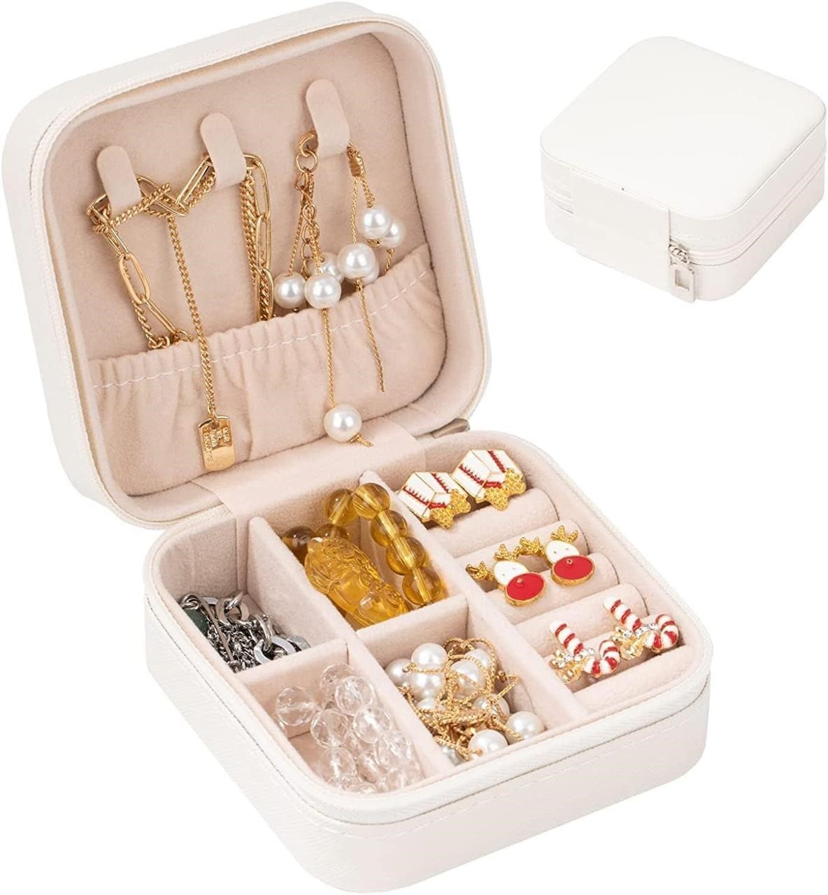 Lot Of 4 (PINK) - Mini Jewelry Travel Case