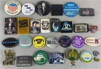 29pc Pins & Buttons w/ Sci-Fi Movies