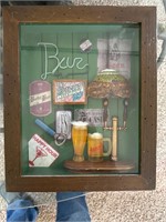 Bar decor, shadowbox