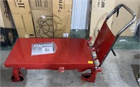 DAYTON Manual Mobile Scissor-Lift Table: 2,000 lb