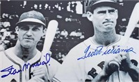 STAN MUSIAL, TED WILLIAMS AUTOGRAPHED 8X10 PHOTO