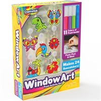 R3577  Creative Kids Window Paint, Suncatchers Kit