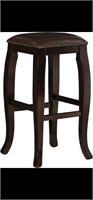 Linon Square top Bar stool brown