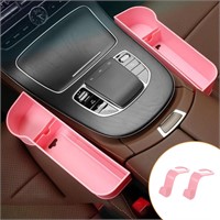 2 Pack Car Seat Gap Filler Organizer - Pink