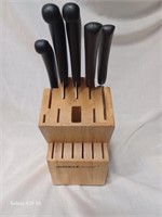 Miracle Blade 5 pc Knife Set w/ Knife Block