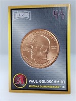 1 oz .999 Copper Paul Goldschmidt - Diamondbacks
