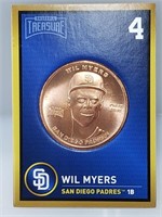 1 oz .999 Copper Wil Myers - San Diego Padres