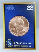 1 oz .999 Copper Robinson Canó - Seattle Mariners
