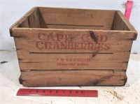 Old Wood Cape Code Cranberries Crate