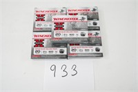 25RNDS/5BOXES OF WINCHESTER SUPER X 20GA 3/4OZ 2.7