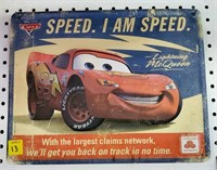 Cars Movie Speed, I am Speed Tin Sign