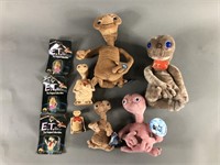 9pc ET Toys & Plush w/ Some NIP / NWT