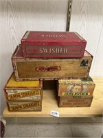 Group of Cigar Boxes