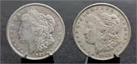 1921-P & D Morgan Silver Dollars