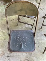 4- Vintage Folding Chairs