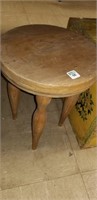 wood milk stool