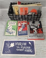 Various Vintage Magician Books & Gag Gifts