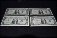 (4) $1 Silver Certificates