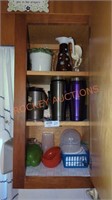 misc. kitchen cabinet lot