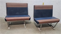 2 Vintage Bus Seats 34"w