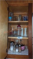 misc. kitchen cabinet lot