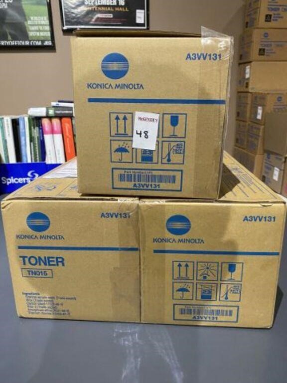 (3) KONICA MINOLTA A3VV131 TONERS