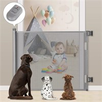 86*140CM Retractable Baby Gate, Extra Wide Safety