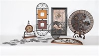 Metal Wall Art, Mantle Clock, Picture Frame