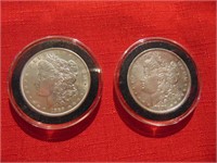 1878 & 1889 Morgan Silver Dollars