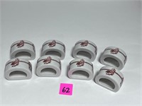 Rare Totally Today Napkin Rings 8pcs