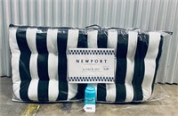 Outdoor Black & White 6 Cushion Set By Newport