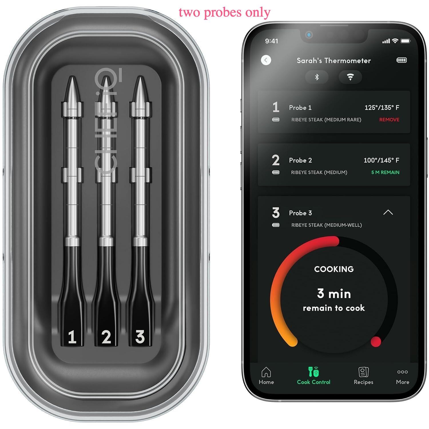 $180  CHEF iQ Wireless Meat Thermometer w/ 3 Probe