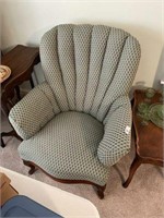 Upholstered Fan Back Chair