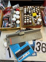 2  Flat of painting supplies