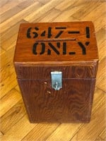 Old Wood Wooden Ballot Box - Voting / Suggestion