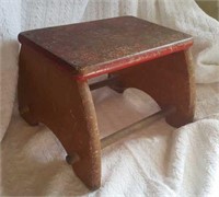 Child's wood step stool vintage