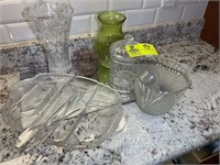 VASES, ICE BUCKET, TRAY