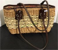 Ladies Brighton woven wicker pocketbook with