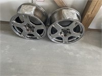 Two Corvette wheels