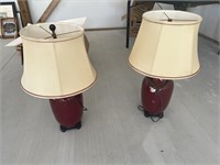 Two electric lamps