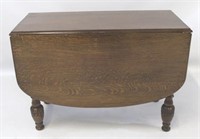 English Oak Drop Side Table