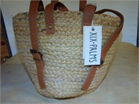 NWT Palms Woven Backpack Purse