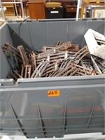 Storage tub of track