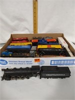 HO scale Tyco engine car and others