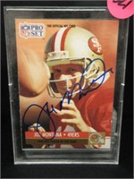 1991 NFL Pro Set Joe Montana Autographed Card