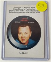 1968-69 OPC Puck Sticker Doug Harvey Card