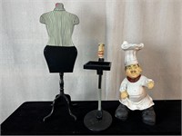 Bombay Flat Mannequin, Waiter Table & Compos Chef