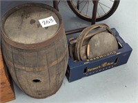 Wooden Barrel and Parts - 22"