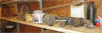 Contents of Shelf including electric motor,