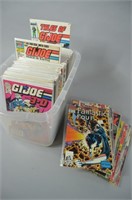 1980-90's Comic Lot w/ GI Joe & Marvel